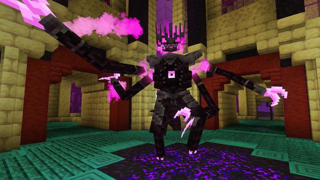 Screenshot of the Minecraft Bedrock Marketplace product Enderman Morph Add-On created by Logdotzip.