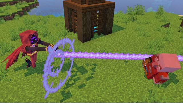 Screenshot of the Minecraft Bedrock Marketplace product Enderman Morph Add-On created by Logdotzip.