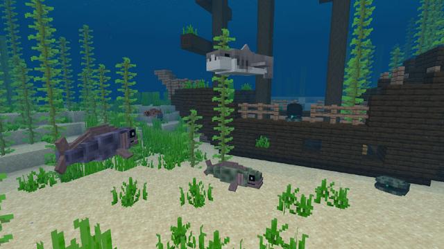 Screenshot of the Minecraft Bedrock Marketplace product Gobs of Mobs 2 created by Logdotzip.