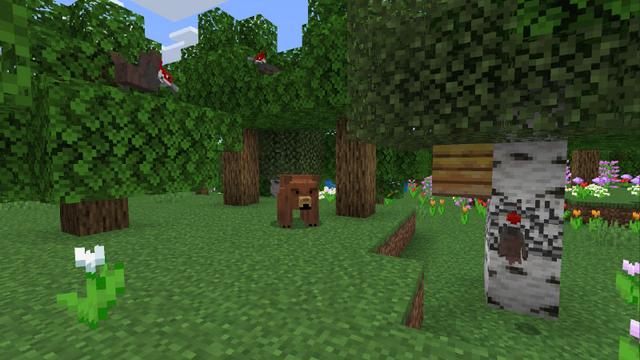 Screenshot of the Minecraft Bedrock Marketplace product Gobs of Mobs 2 created by Logdotzip.