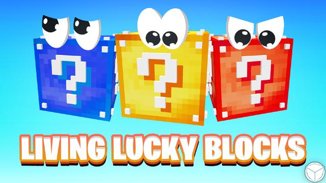 Thumbnail of the Minecraft Bedrock Marketplace product Living Lucky Blocks created by Logdotzip.