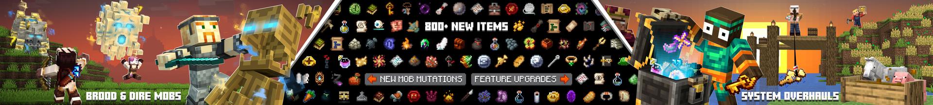 Panorama of the Minecraft Bedrock Marketplace product LUT Add-On created by Logdotzip.