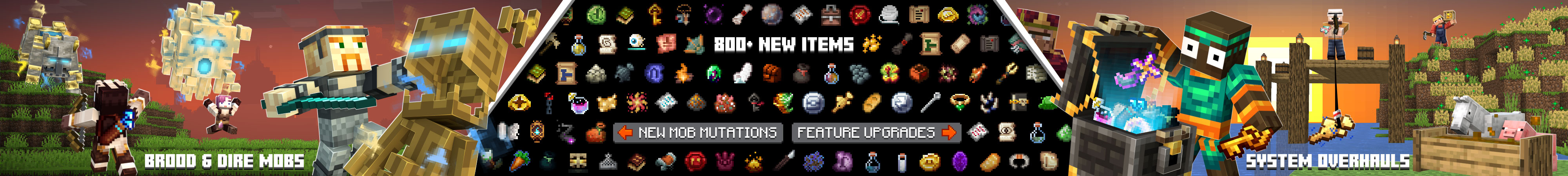 Panorama of the Minecraft Bedrock Marketplace product LUT Add-On created by Logdotzip.