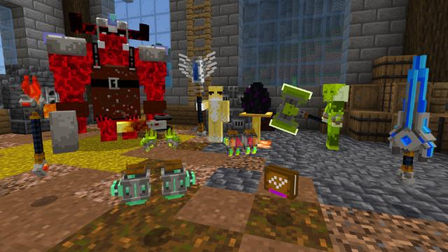 Screenshot of the Minecraft Bedrock Marketplace product Magic Weapons created by Logdotzip.