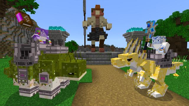 Screenshot of the Minecraft Bedrock Marketplace product Magic Weapons created by Logdotzip.
