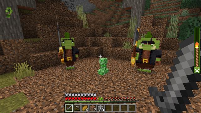 Screenshot of the Minecraft Bedrock Marketplace product Mob Armor created by Logdotzip.