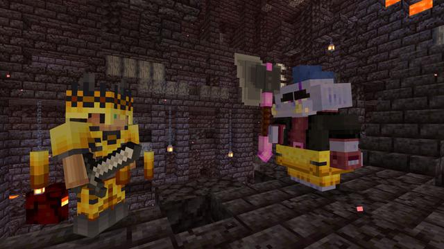 Screenshot of the Minecraft Bedrock Marketplace product Mob Armor created by Logdotzip.