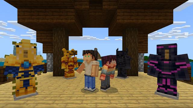 Screenshot of the Minecraft Bedrock Marketplace product Mob Armor created by Logdotzip.