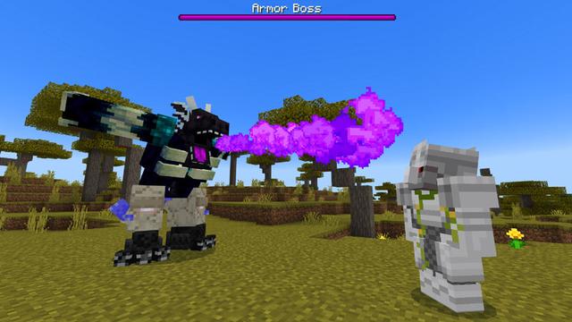 Screenshot of the Minecraft Bedrock Marketplace product Mob Armor created by Logdotzip.