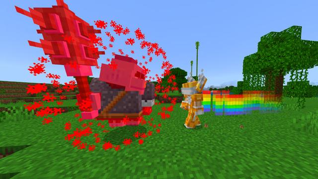 Screenshot of the Minecraft Bedrock Marketplace product Mob Armor created by Logdotzip.