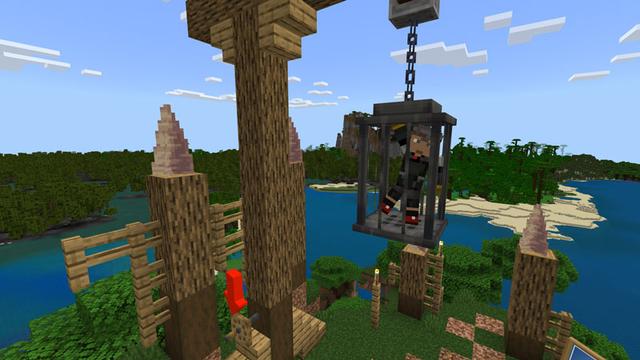 Screenshot of the Minecraft Bedrock Marketplace product Mob Armor created by Logdotzip.