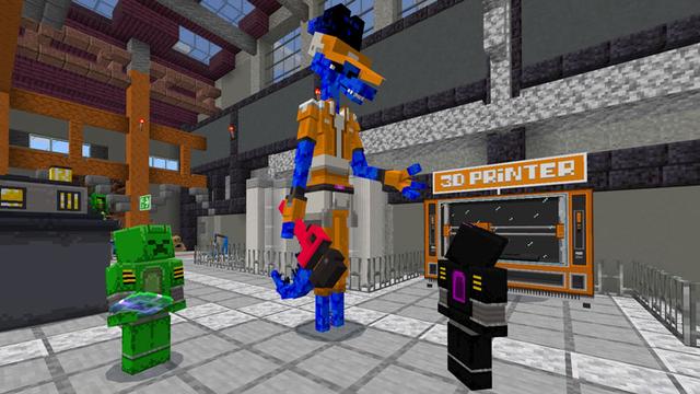 Screenshot of the Minecraft Bedrock Marketplace product Mob Mechs created by Logdotzip.