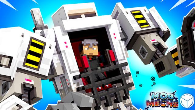 Thumbnail of the Minecraft Bedrock Marketplace product Mob Mechs created by Logdotzip.