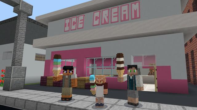 Screenshot of the Minecraft Bedrock Marketplace product Mob School created by Logdotzip.