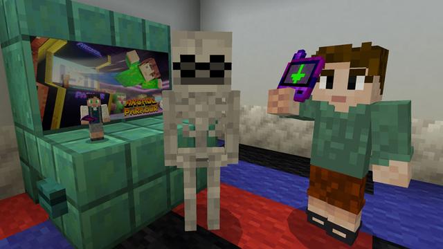 Screenshot of the Minecraft Bedrock Marketplace product Mob School created by Logdotzip.