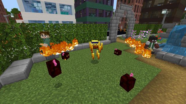 Screenshot of the Minecraft Bedrock Marketplace product Mob School created by Logdotzip.