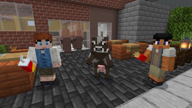 Screenshot of the Minecraft Bedrock Marketplace product Mob School created by Logdotzip.