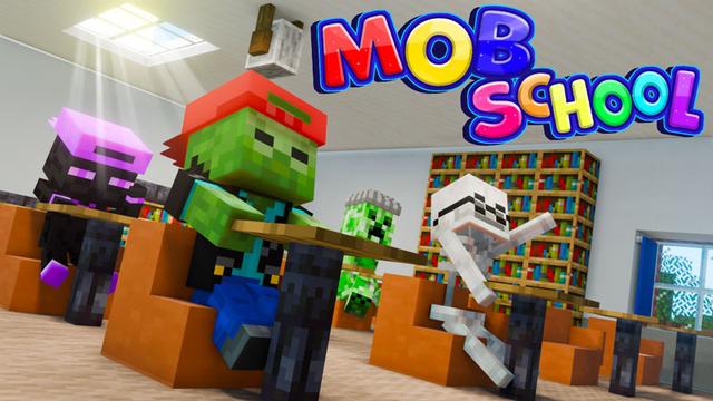 Thumbnail of the Minecraft Bedrock Marketplace product Mob School created by Logdotzip.