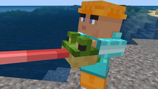 Screenshot of the Minecraft Bedrock Marketplace product Mob Weapons Add-On created by Logdotzip.