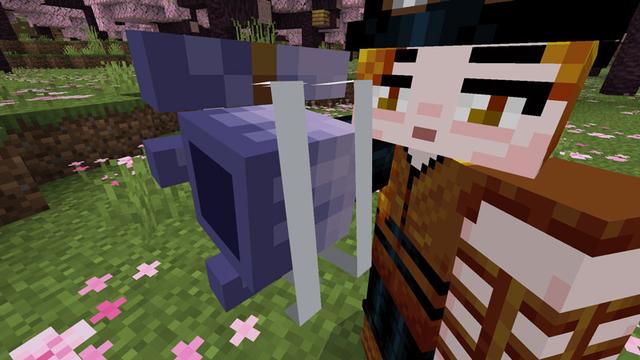 Screenshot of the Minecraft Bedrock Marketplace product Mob Weapons created by Logdotzip.