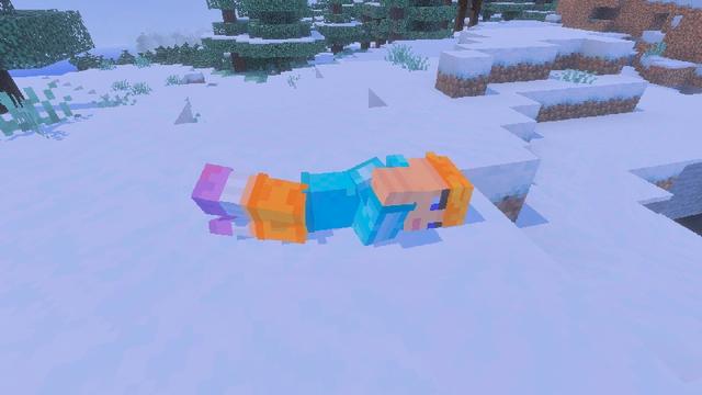 Screenshot of the Minecraft Bedrock Marketplace product Player Death Animations created by Logdotzip.