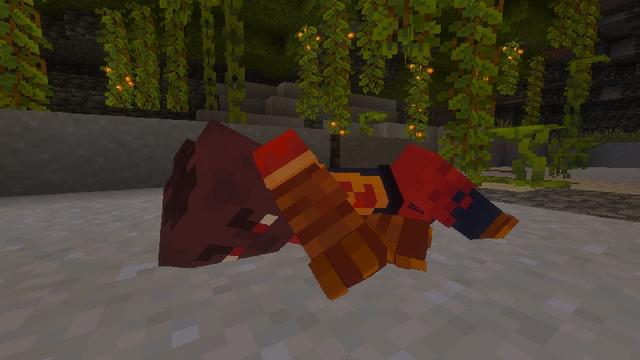 Screenshot of the Minecraft Bedrock Marketplace product Player Death Animations created by Logdotzip.