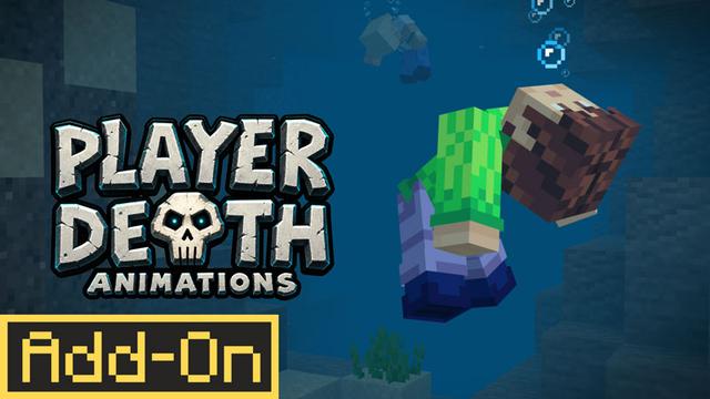 Thumbnail of the Minecraft Bedrock Marketplace product Player Death Animations created by Logdotzip.