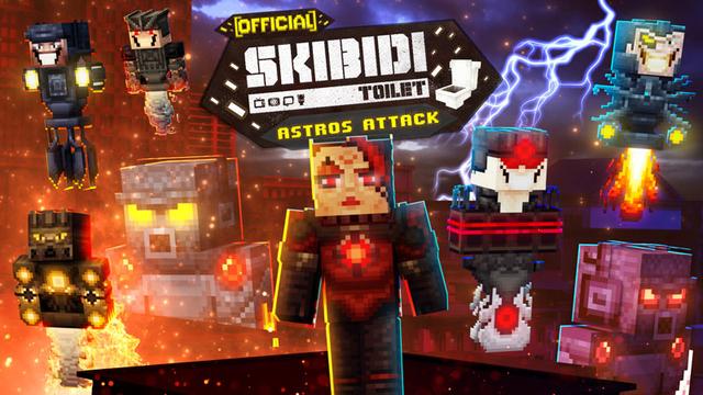 Thumbnail of the Minecraft Bedrock Marketplace product Skibidi Toilet Astros Attack created by Logdotzip.