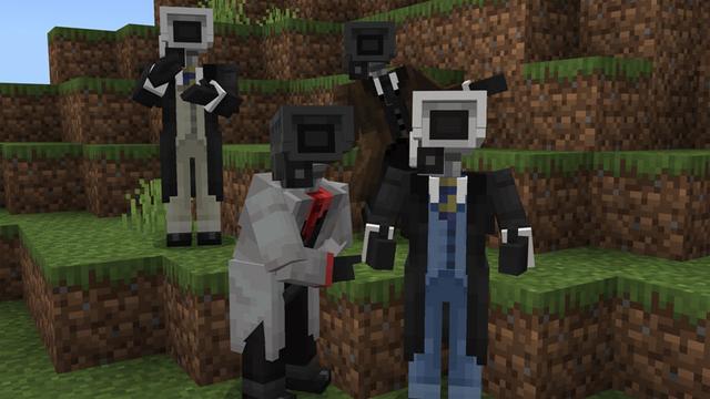 Screenshot of the Minecraft Bedrock Marketplace product Skibidi Toilet Raids v1.1 created by Logdotzip.