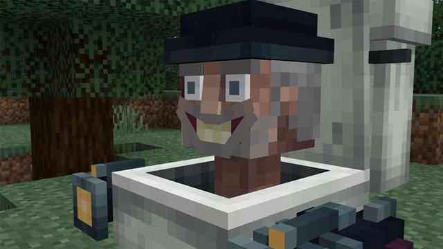 Screenshot of the Minecraft Bedrock Marketplace product Skibidi Toilet Raids v1.1 created by Logdotzip.