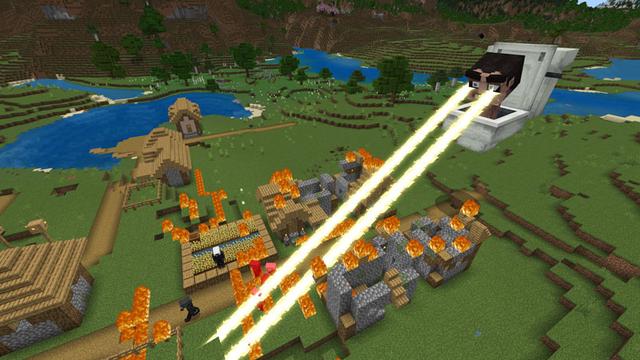 Screenshot of the Minecraft Bedrock Marketplace product Skibidi Toilettenüberfälle created by Logdotzip.