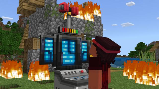 Screenshot of the Minecraft Bedrock Marketplace product Skibidi Toilettenüberfälle created by Logdotzip.