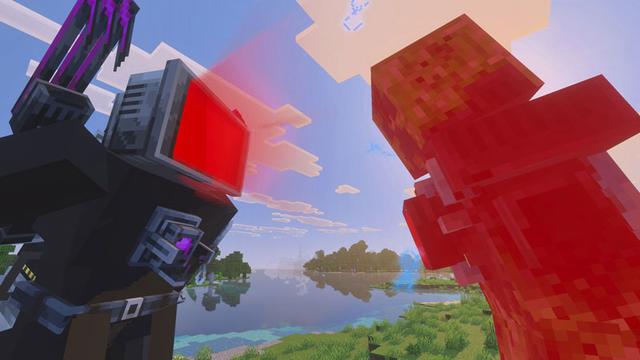 Screenshot of the Minecraft Bedrock Marketplace product Skibidi Toilet Titan Wars created by Logdotzip.