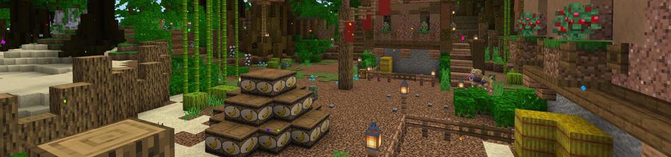 Panorama of the Minecraft Bedrock Marketplace product Tarzan Jungle Bosses created by Logdotzip.