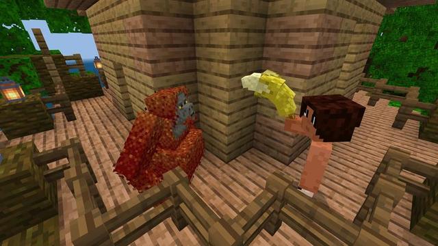 Screenshot of the Minecraft Bedrock Marketplace product Tarzan Jungle Bosses created by Logdotzip.