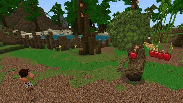 Screenshot of the Minecraft Bedrock Marketplace product Tarzan Jungle Bosses created by Logdotzip.