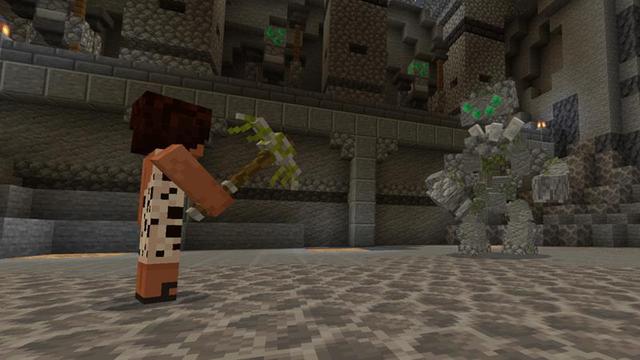 Screenshot of the Minecraft Bedrock Marketplace product Tarzan Jungle Bosses created by Logdotzip.