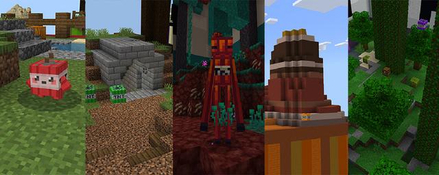 Panorama of the Minecraft Bedrock Marketplace product TNT Islands created by Logdotzip.