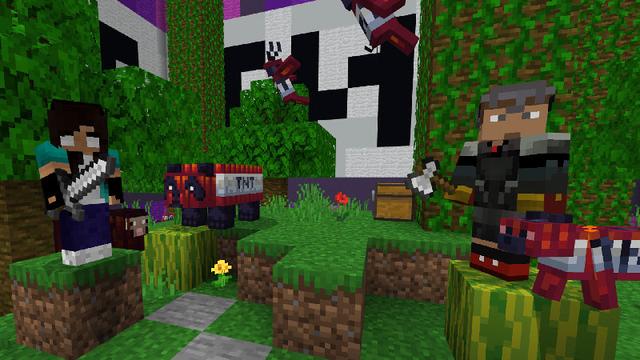 Screenshot of the Minecraft Bedrock Marketplace product TNT Islands created by Logdotzip.