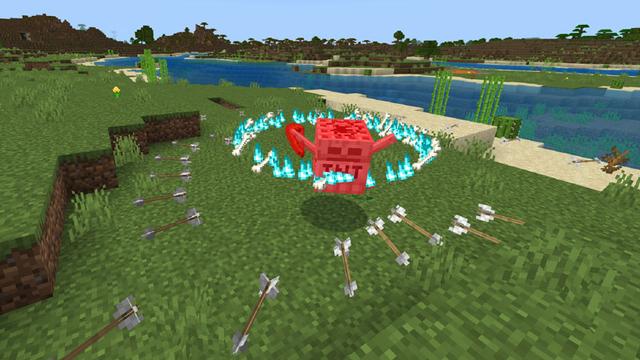 Screenshot of the Minecraft Bedrock Marketplace product TNT Mobs created by Logdotzip.