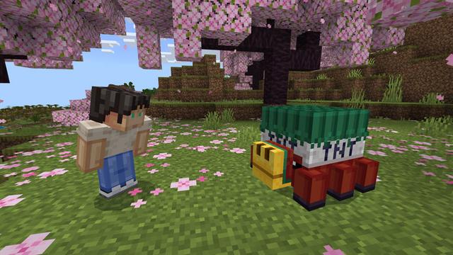 Screenshot of the Minecraft Bedrock Marketplace product TNT Mobs created by Logdotzip.