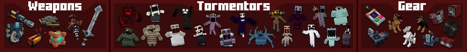 Panorama of the Minecraft Bedrock Marketplace product Tormentors created by Logdotzip.