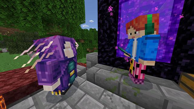 Screenshot of the Minecraft Bedrock Marketplace product Trader Expansion Add-On created by Logdotzip.