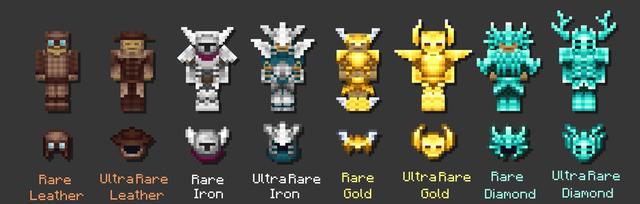 Panorama of the Minecraft Bedrock Marketplace product ULTRA Rare Armor created by Logdotzip.