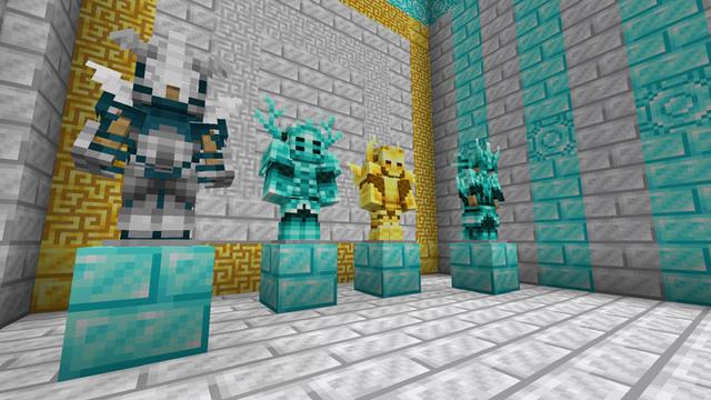 Screenshot of the Minecraft Bedrock Marketplace product ULTRA Rare Armor created by Logdotzip.