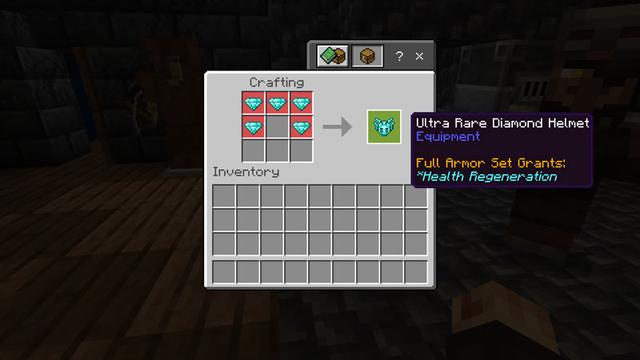 Screenshot of the Minecraft Bedrock Marketplace product ULTRA Rare Armor created by Logdotzip.