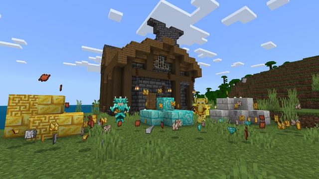 Screenshot of the Minecraft Bedrock Marketplace product ULTRA Rare Armor created by Logdotzip.