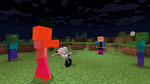 Screenshot of the Minecraft Bedrock Marketplace product Utility Bots Add-On created by Logdotzip.