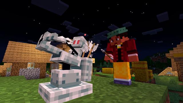 Screenshot of the Minecraft Bedrock Marketplace product Utility Bots Add-On created by Logdotzip.