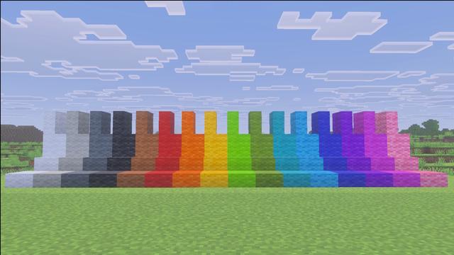 Screenshot of the Minecraft Bedrock Marketplace product Vertical Slabs Add-On created by Logdotzip.